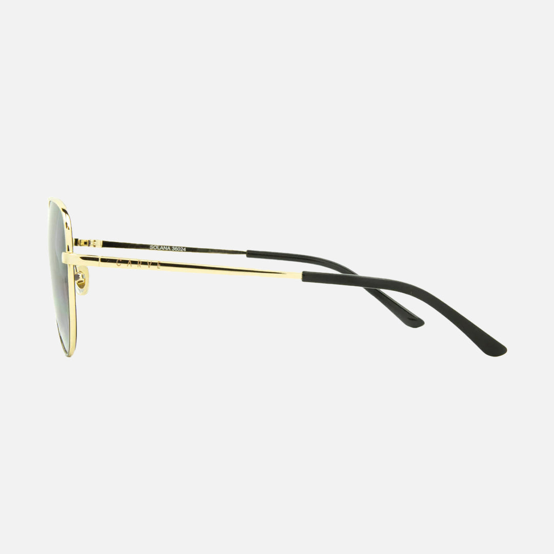Solana - Gloss Gold/Black Metal Frame Gray Gradient Lens