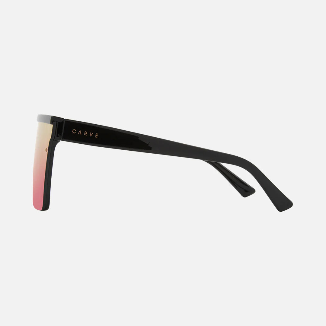 Muse - Gloss Black with Pink Iridium Lens