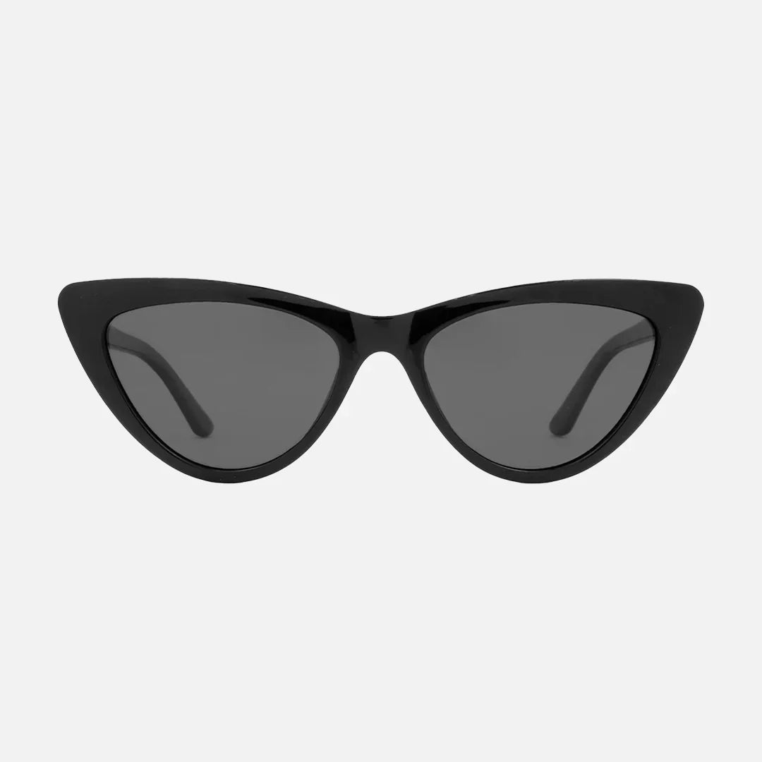 Carrie - Gloss Black with Dark Gray Polarized Lens