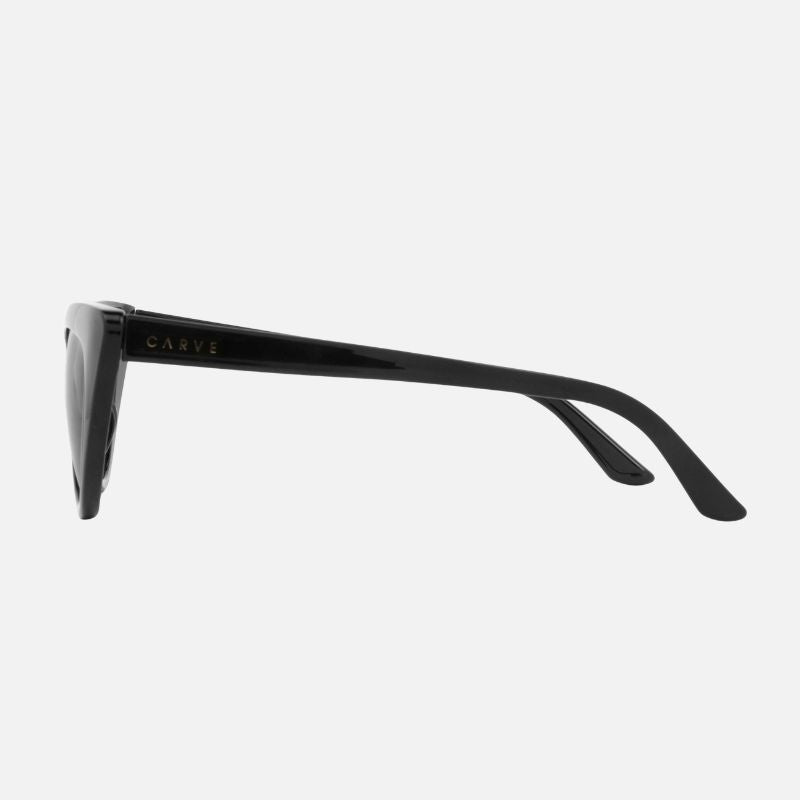 Carrie - Gloss Black with Dark Gray Polarized Lens
