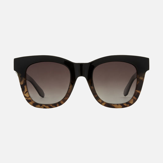 Elba - Black Milky Tort Gradient Brown Lens