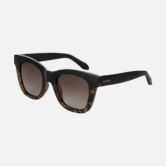 Elba - Black Milky Tort Gradient Brown Lens