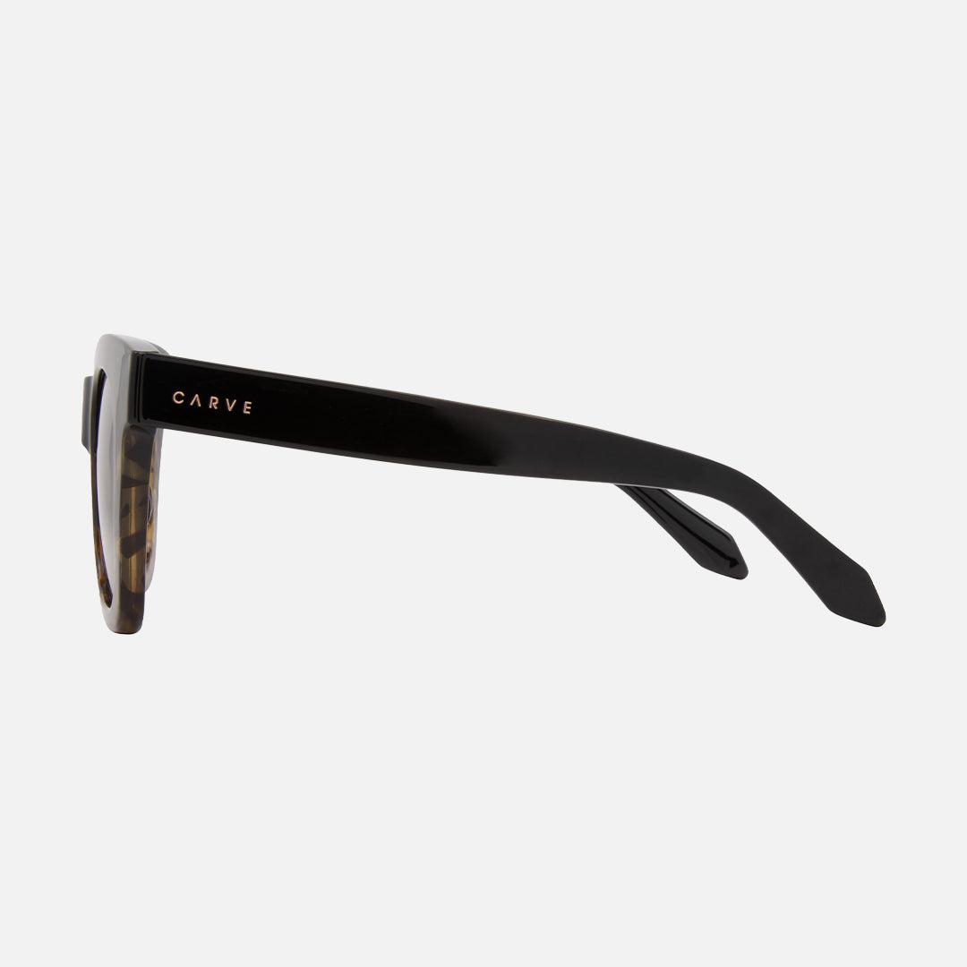 Elba - Black Milky Tort Gradient Brown Lens