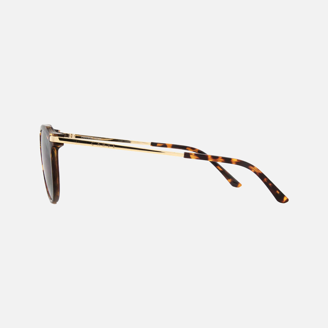 Frankie - Gloss Tort Gold Metal Frame Gray Lens