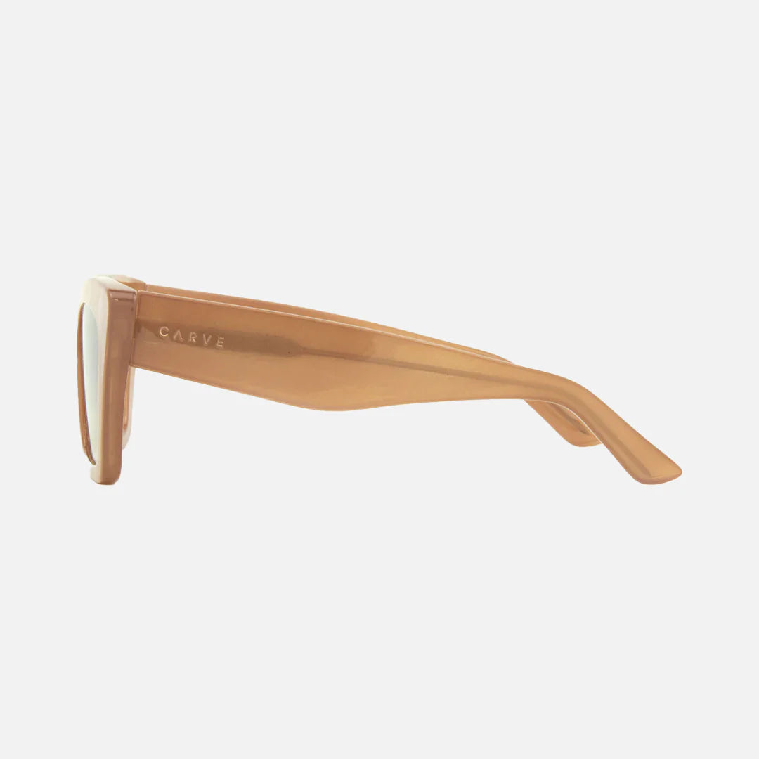 Tahoe - Gloss Translucent Nude Frame with Gradient Brown Lens