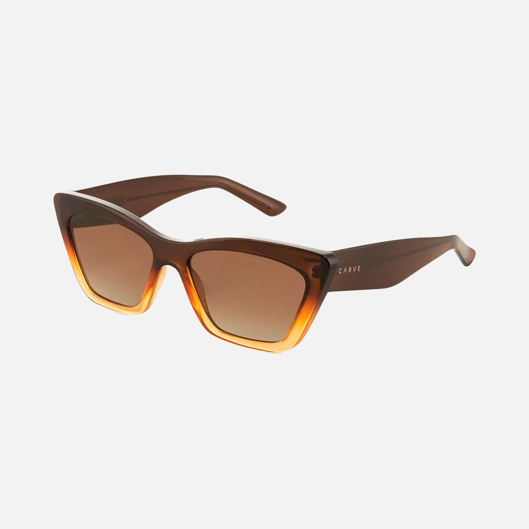 Tahoe - Chocolate Brown to Toffee Brown Frame with Gradient Lens