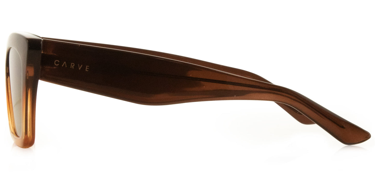 Tahoe - Chocolate Brown to Toffee Brown Gradient Lens