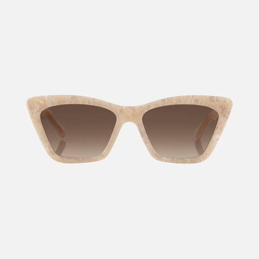 Tahoe - Creamy Quartz Brown Frame with Gradient Lens