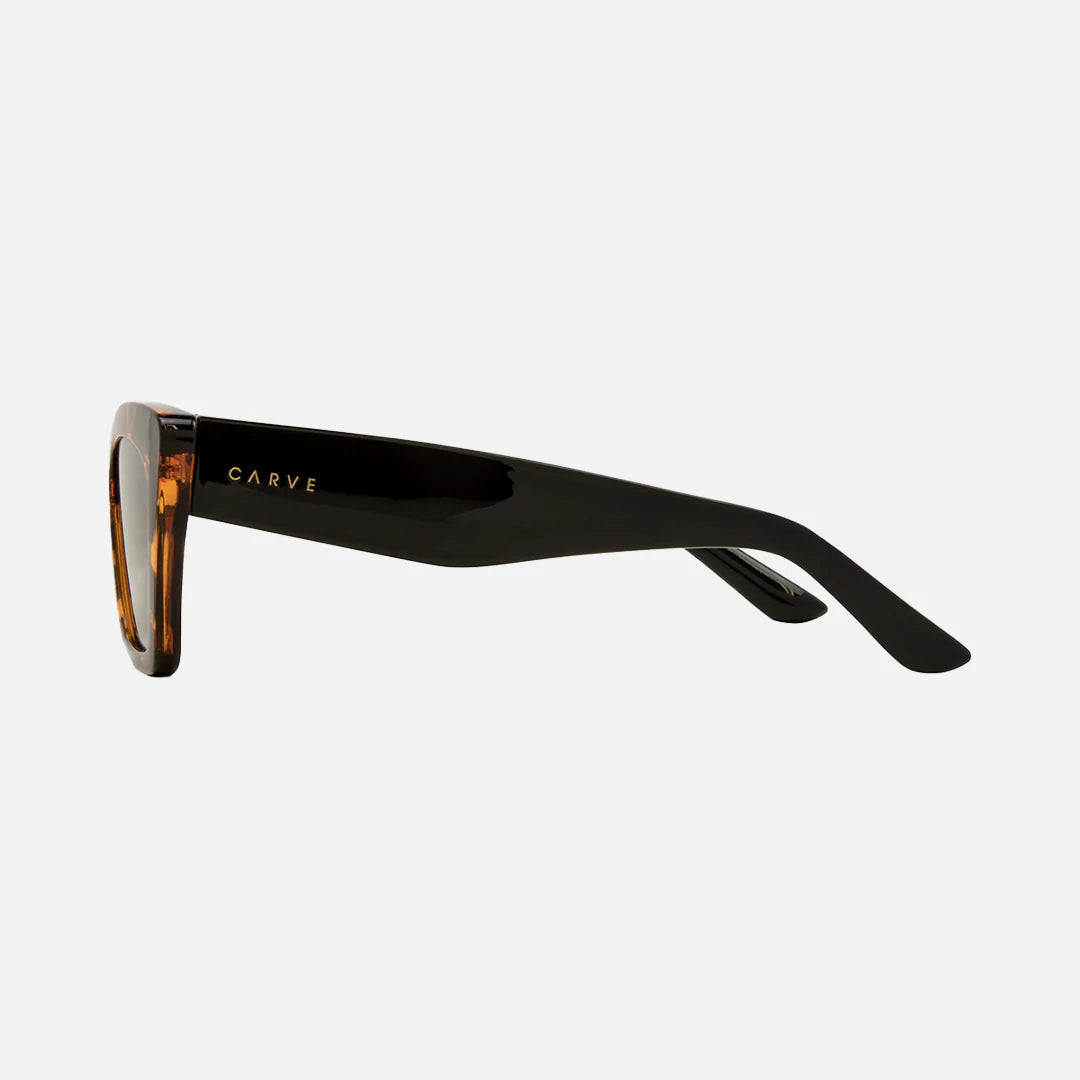 Tahoe - Gloss Tort / Black Temple with Gray Lens