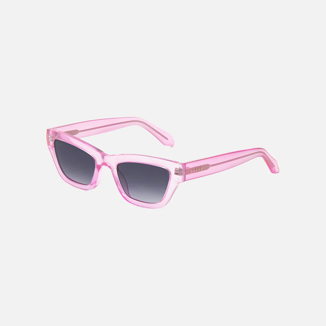 Valencia - Gloss Translucent Pink with Gray Gradient Lens