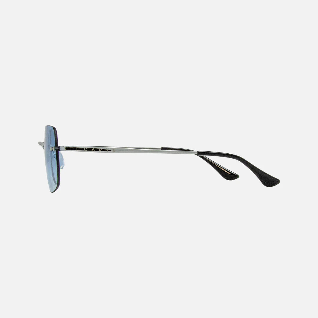 Suga & Spice - Silver Frame Aqua Lens