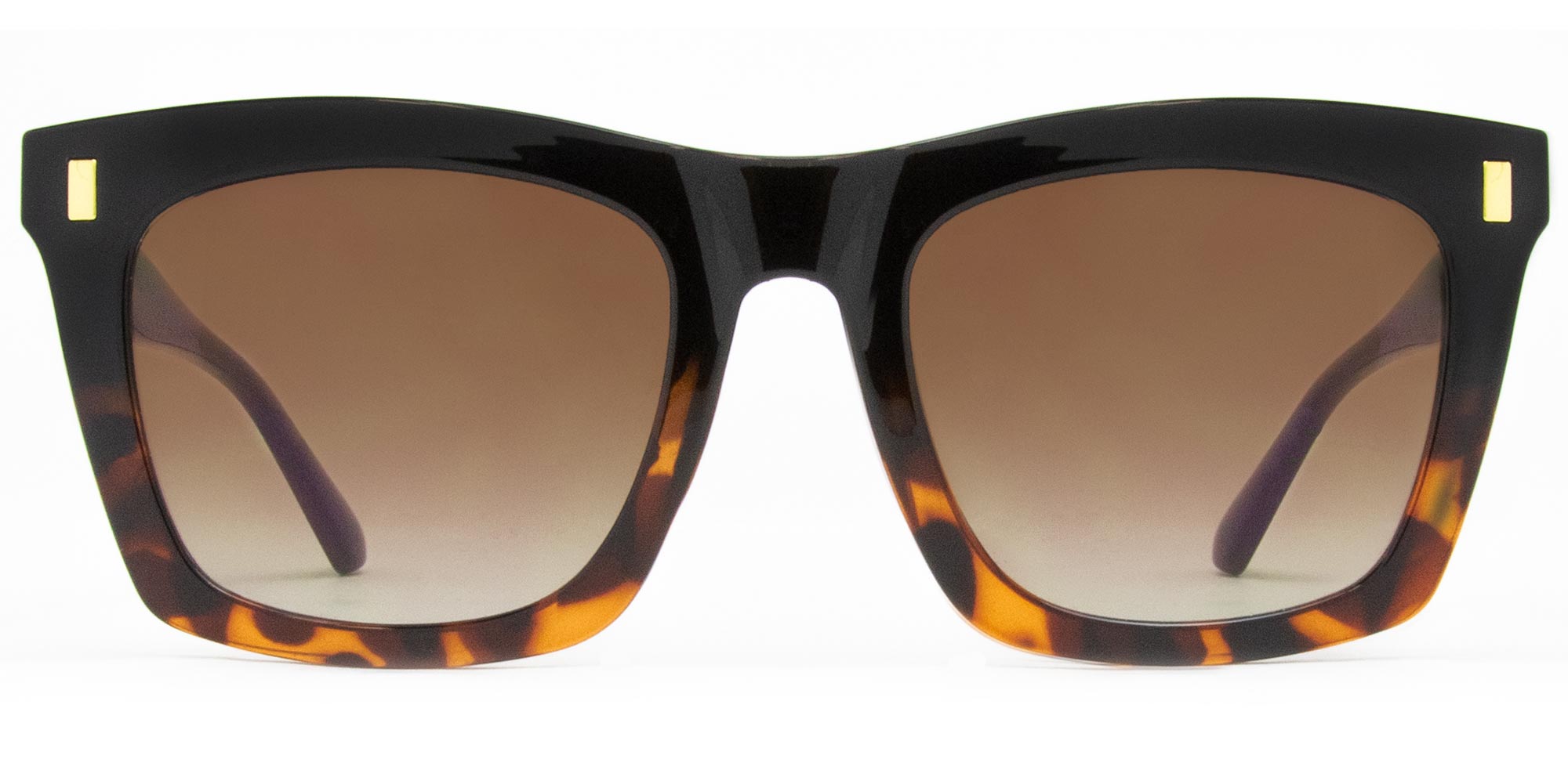 Kirby - Black Tort to Brown Gradient Lens