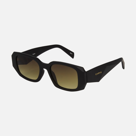 Milan - Matte Black Frame with Brown Gradient Lens