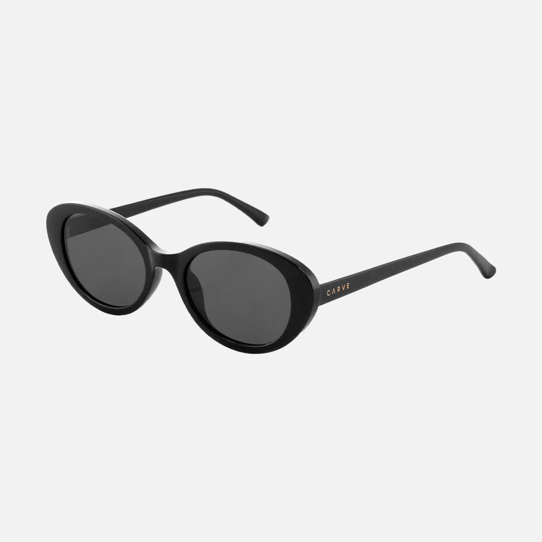 Billie - Gloss Black with Dark Gray Lens