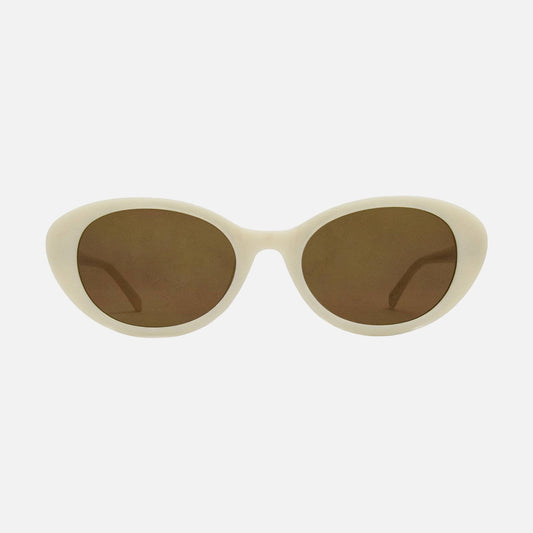 Billie - Gloss Alabaster Frame Brown Lens