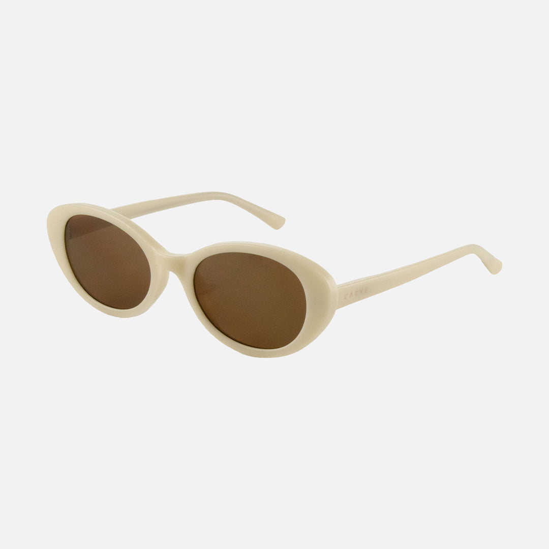 Billie - Gloss Alabaster Frame Brown Lens