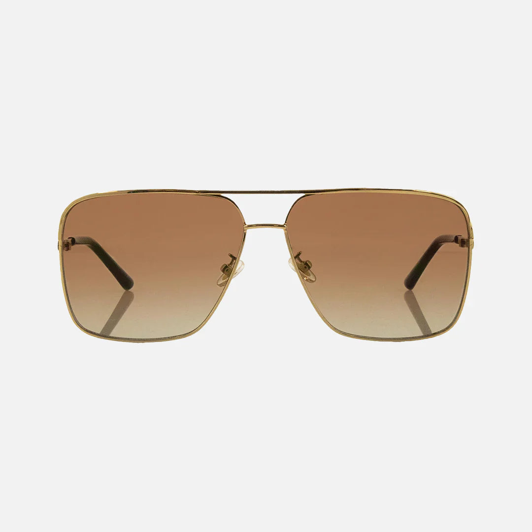 Luxor - Gold Metal Frame with Brown Gradient Lens
