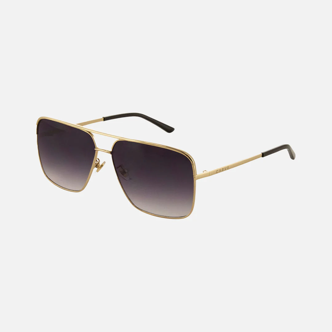Luxor - Gold Metal Frame with Dark Gray Gradient Lens
