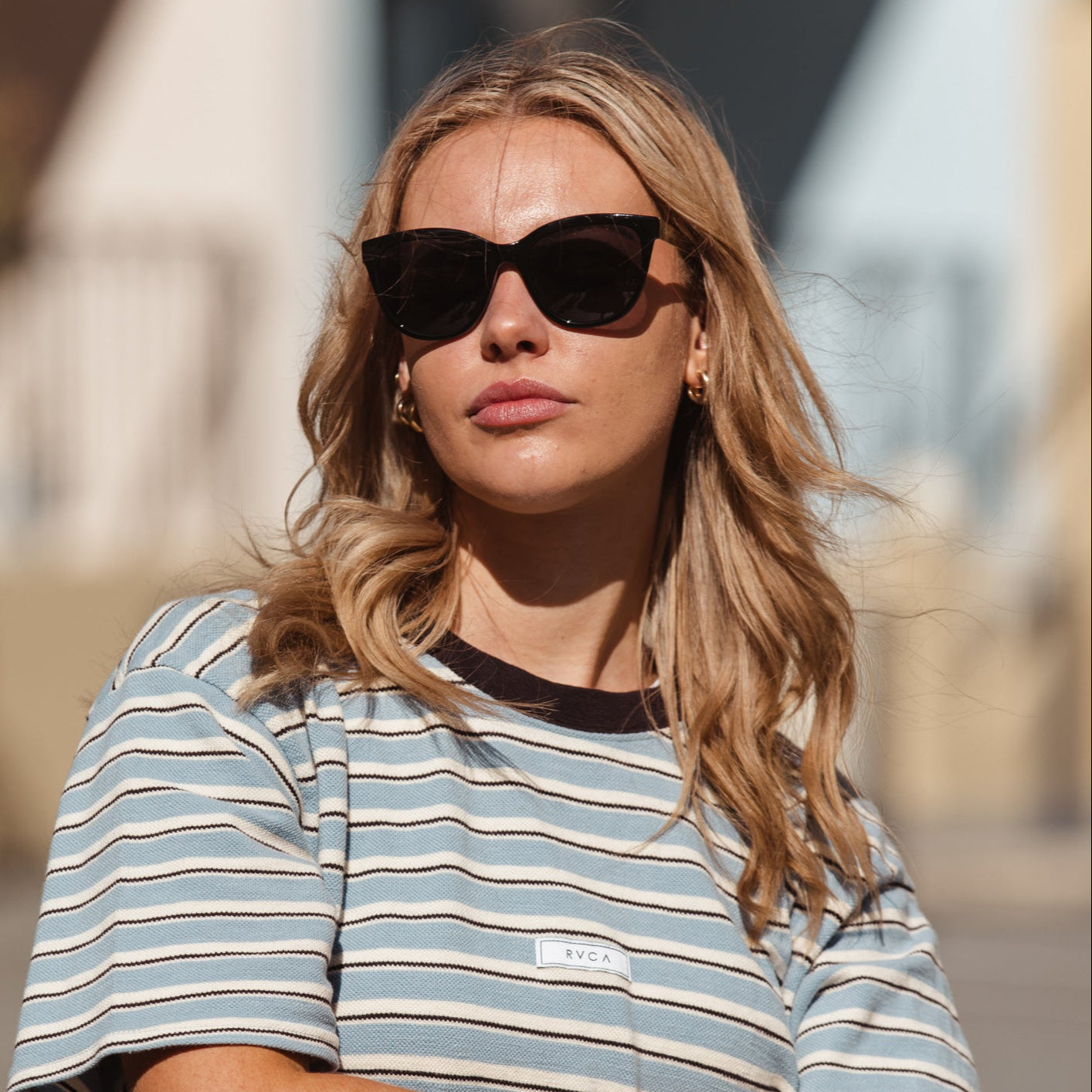 Allure - Gloss Black Gold Frame Dark Gray Injected Polarized Lens