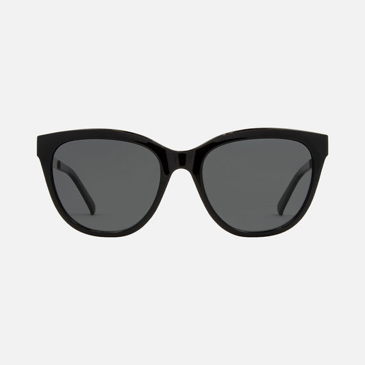 Allure - Gloss Black Gold Frame Dark Gray Injected Polarized Lens