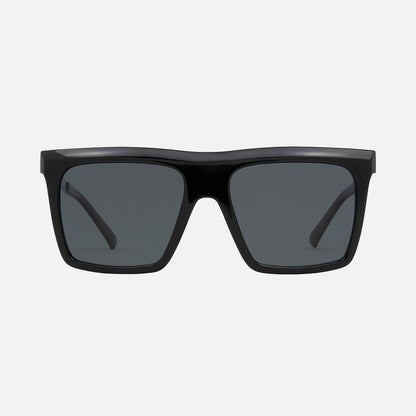 Yoshi - Gloss Black Frame Gold Temple Dark Gray Injected Polarized