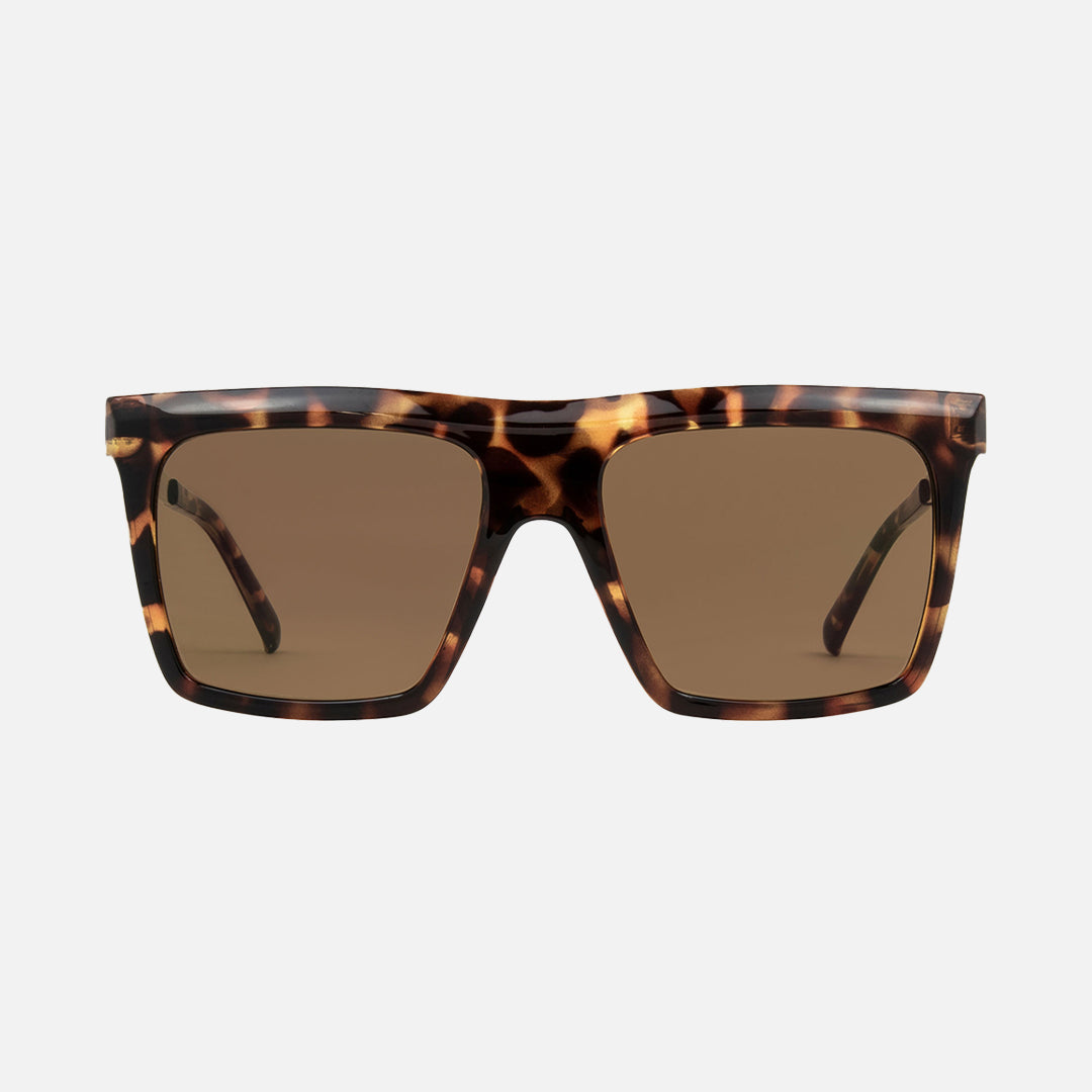 Yoshi - Gloss Tort Frame with Gold Temple Brown Sunglasses