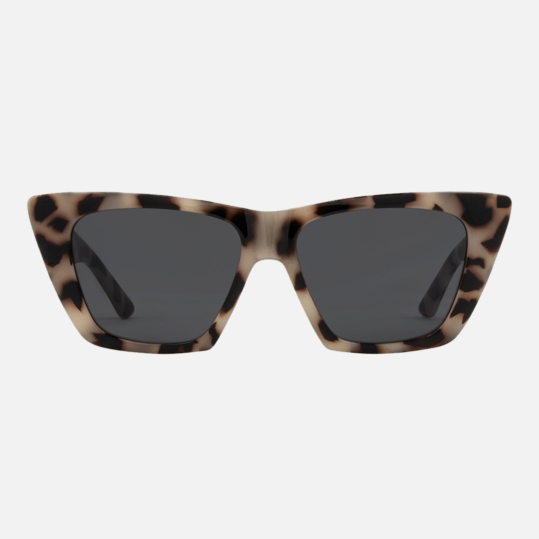 York - Gloss Creamy Tort Frame with Grey Lens