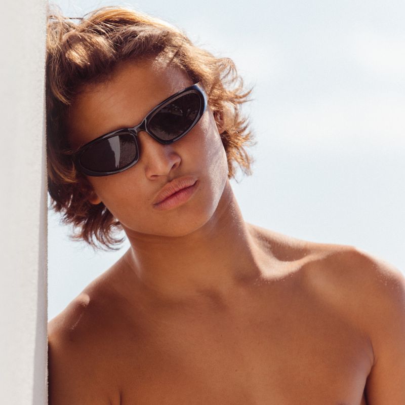 Kubix - Gloss Black with Gray Injected Polarized Lens