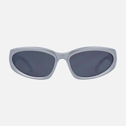 Kubix - Gloss Silver Frame Gray Silver Mirror Lens