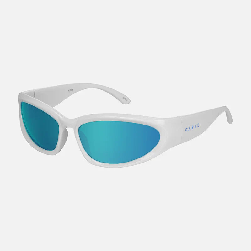 KUBIX - Gloss White with Blue Iridium Lens