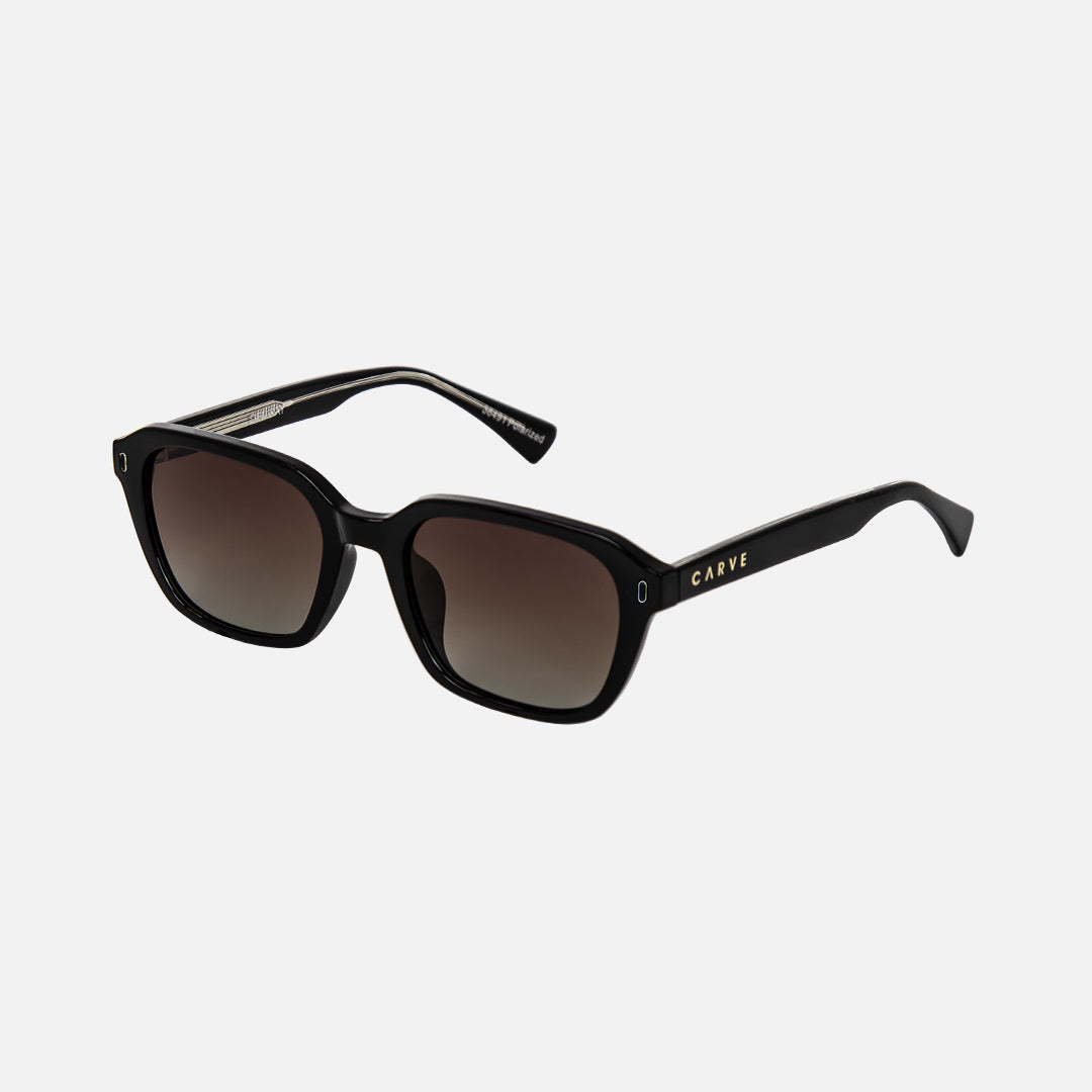 Del Ray - Gloss Black Frame with Brown Gradient Polarized Lens