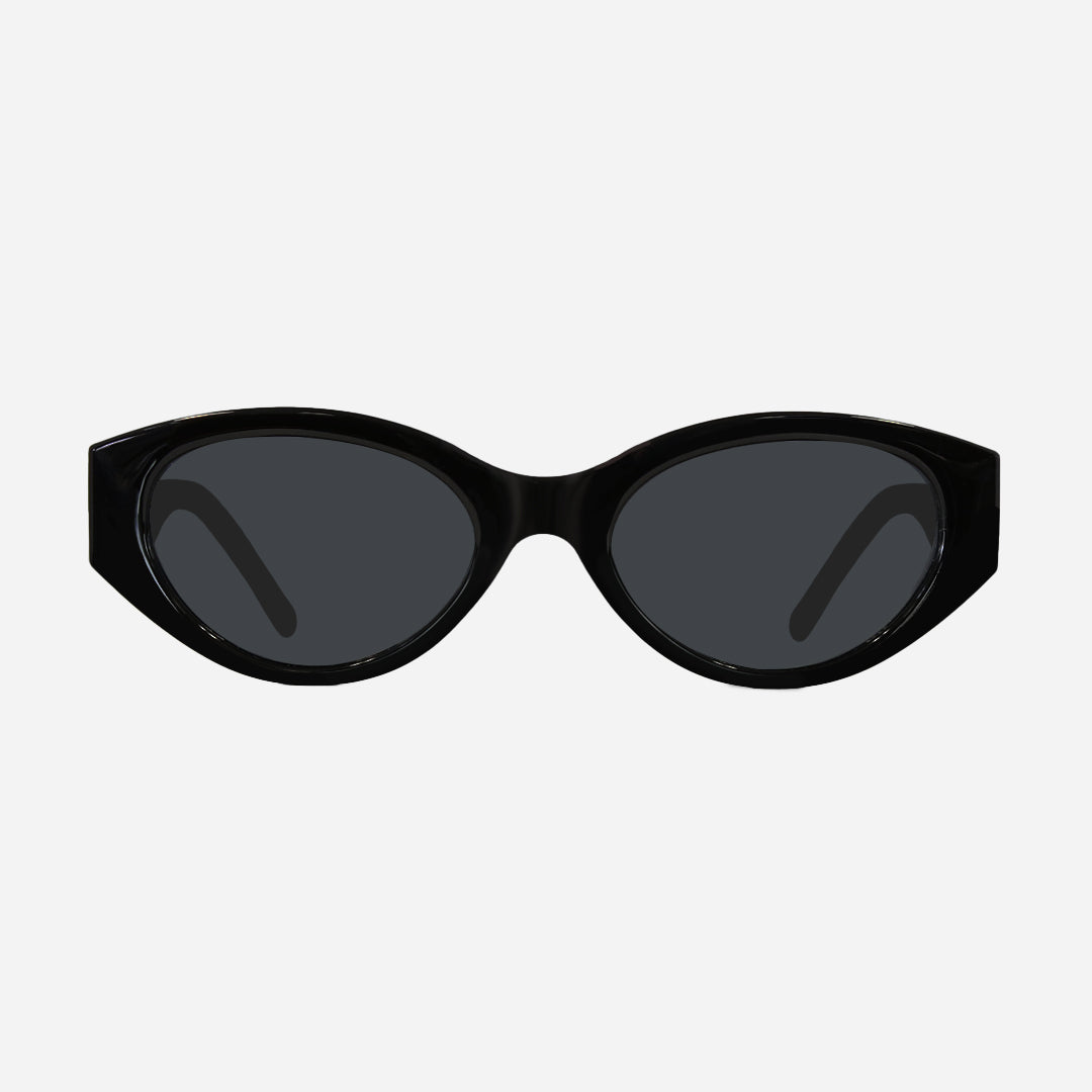 Lola - Gloss Black with Grey Lens