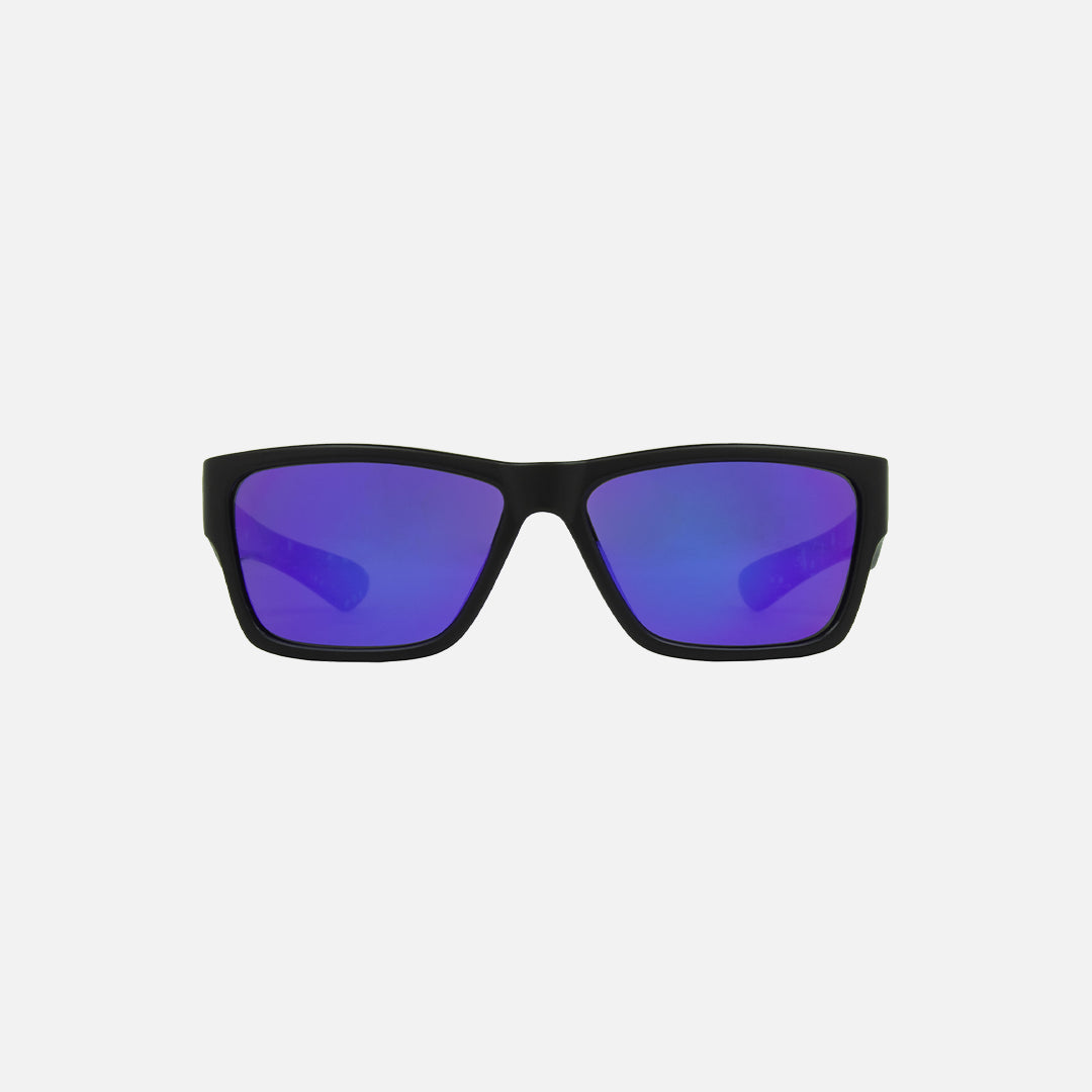 Stinger - Matt Black Printed Temple Grey Purple Lens