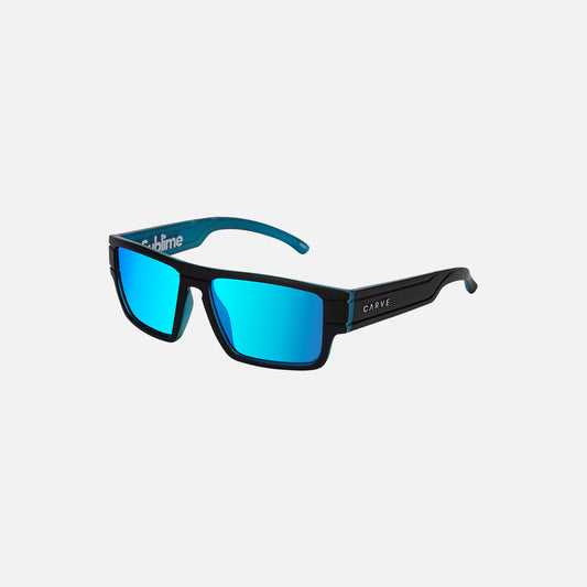 Sublime Jr - Matte Black Frame Crystal Blue Iridium Frame