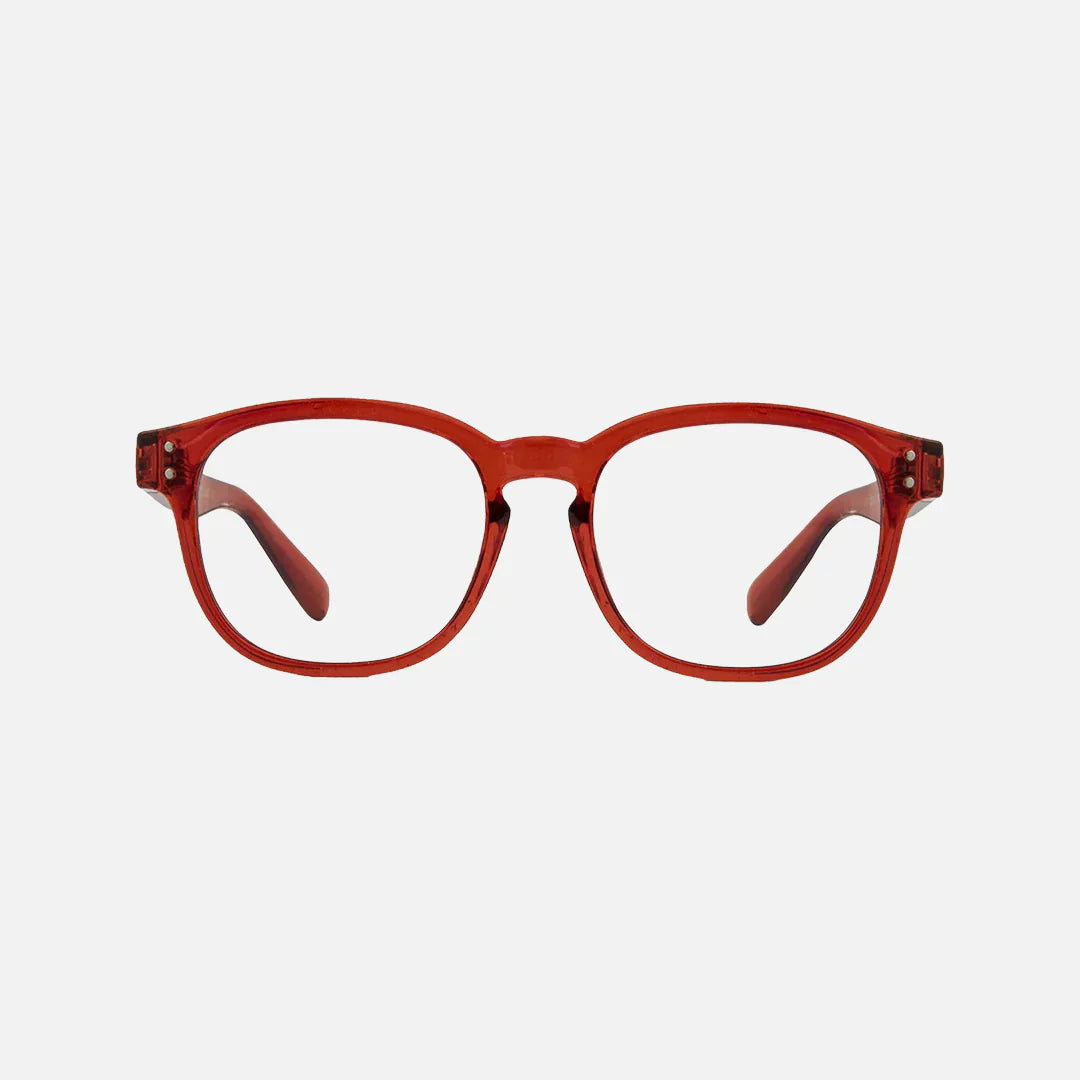 Havana Jr - Blue Light Glasses Gloss Crystal Red Frame