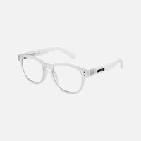 Havana Jr - Blue Light Matte Translucent Clear Frame Glasses