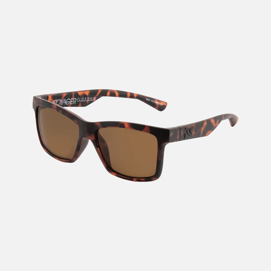 Voyager - Injected Polarized Matte Tort Frame Floating Sunglasses