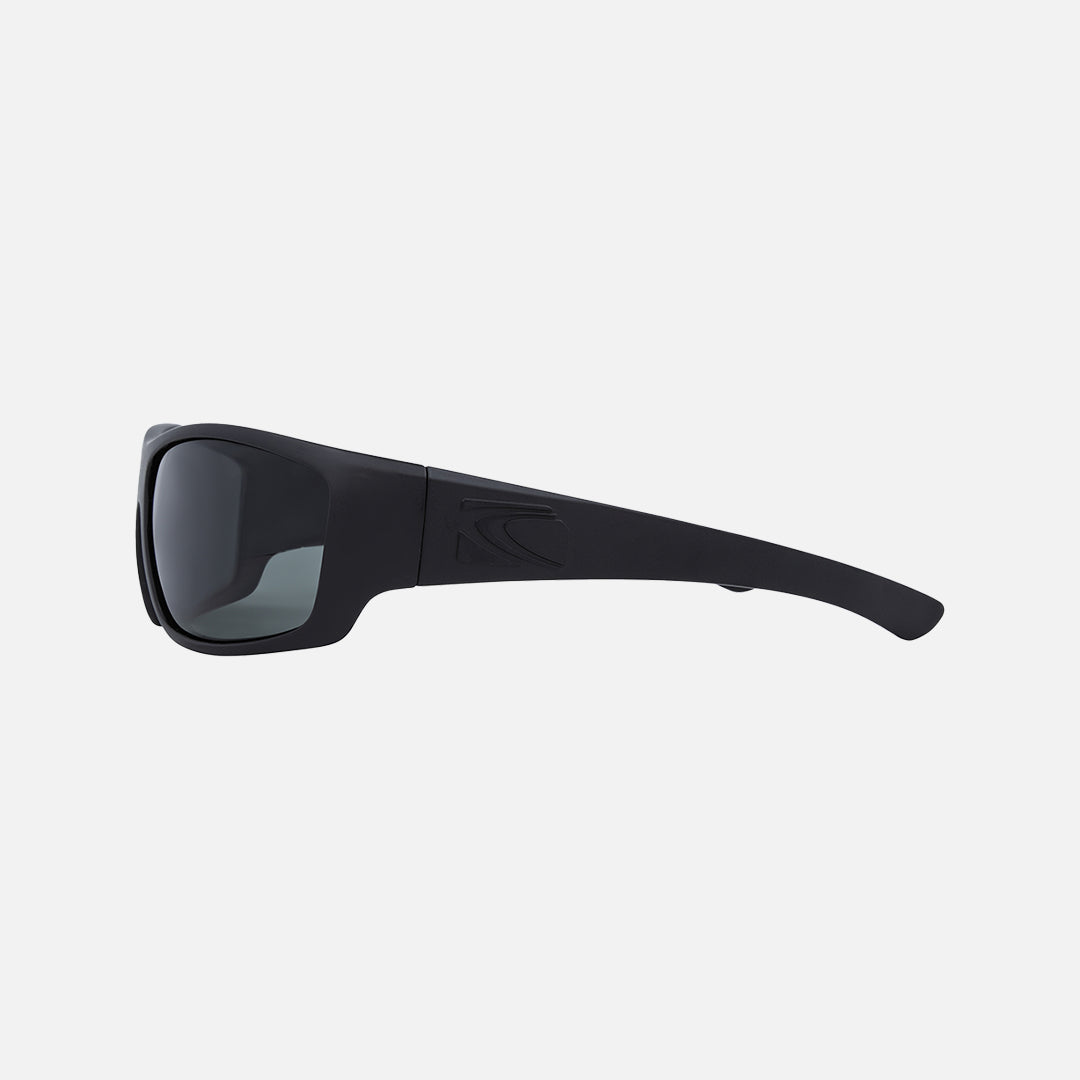 Moray - Floating Matte Black Frame Gray Injected Polarized Lens