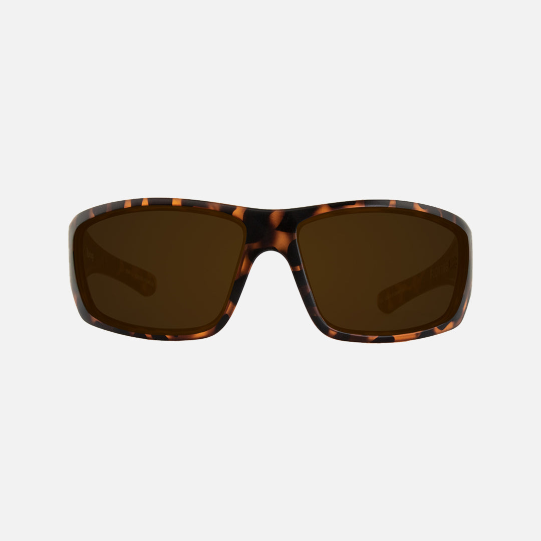 Moray - Floating Matte Tort Frame Gray Injected Polarized Sunglasses