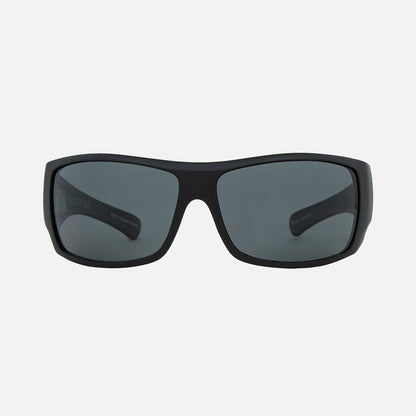 Wolfpak -  Floating Matte Black Frame Gray Injected Polarized Lens