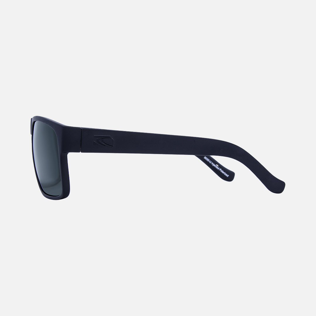 Vendetta - Floating Matte Black Frame Gray Injected Polarized Lens