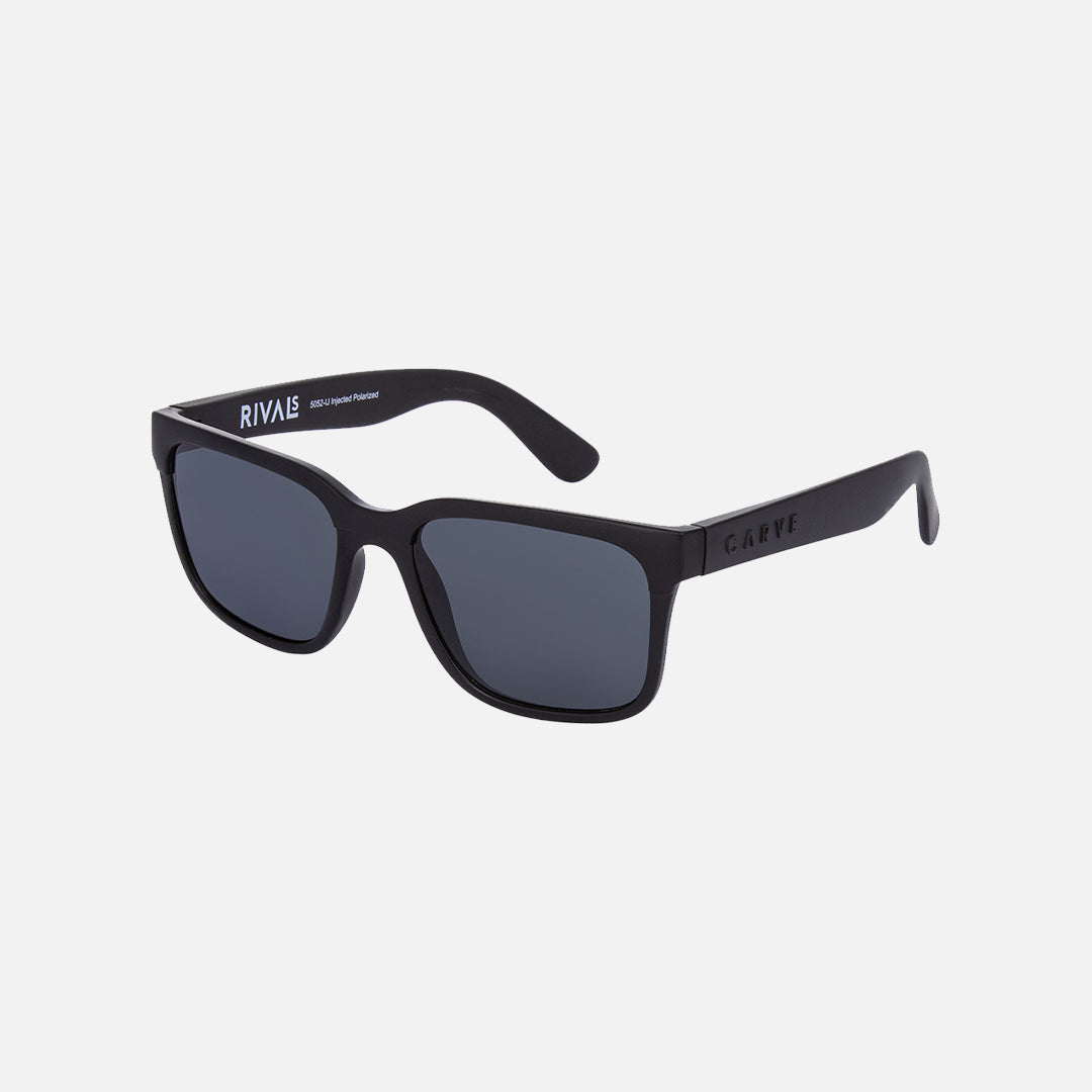 Rivals - Floating Matte Black Frame Gray Injected Polarized Lens