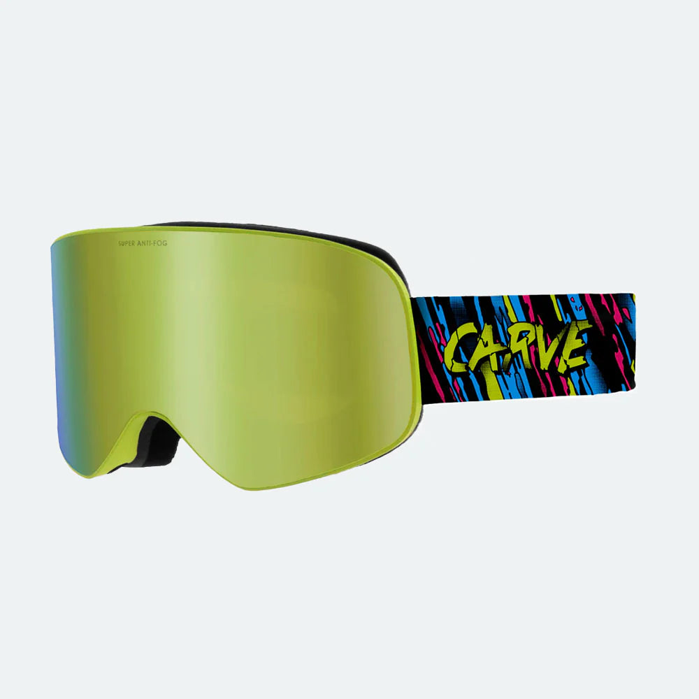 Frother - Matte Fluro Yellow Frame, Gray Lens with Yellow Mirror
