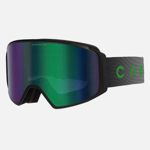 Summit 2.0 - Matte Black Frame with Green Mirror Lens with Clear Flash
