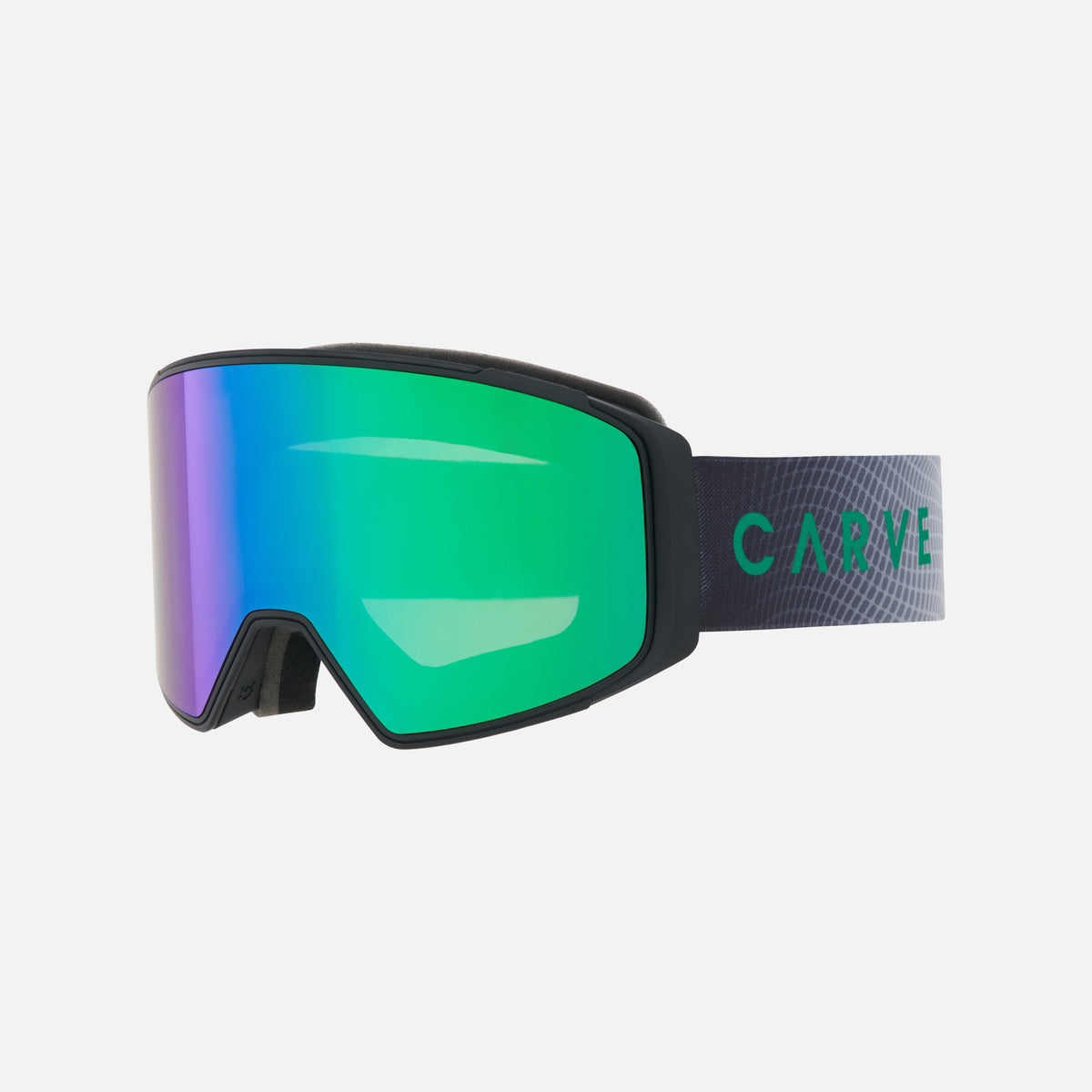 Summit 2.0 - Matte Black Frame with Green Mirror Lens with Clear Flash Coating
