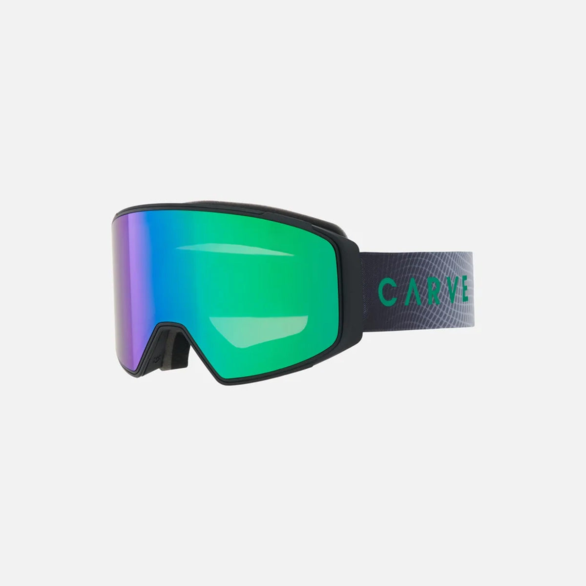 Summit 2.0 - Matte Black Frame with Green Mirror Lens with Clear Flash Coating