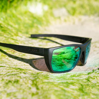 Carbon - Matte Black Frame - Polarized Mineral Glass Green Iridium Lens