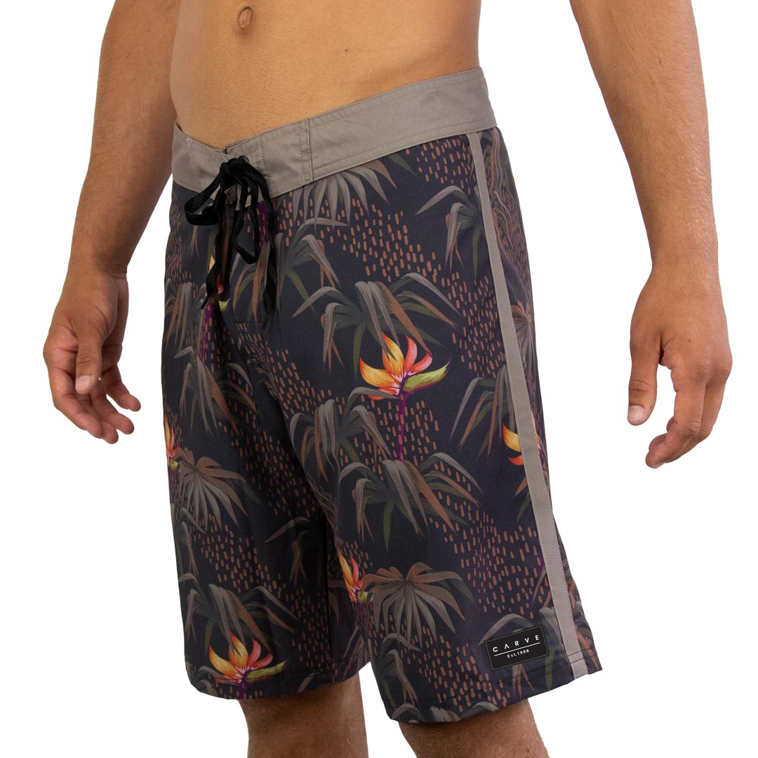 Autumn Rain - Boys Boardshort - Black