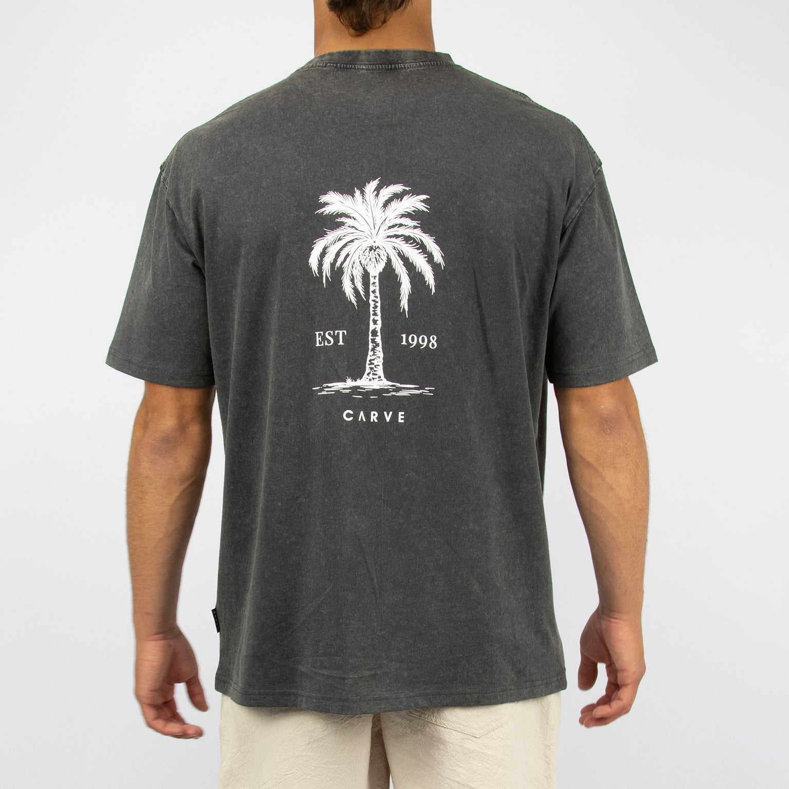 ARECA - Men's Oversized Short Sleeve tee - Charcoal