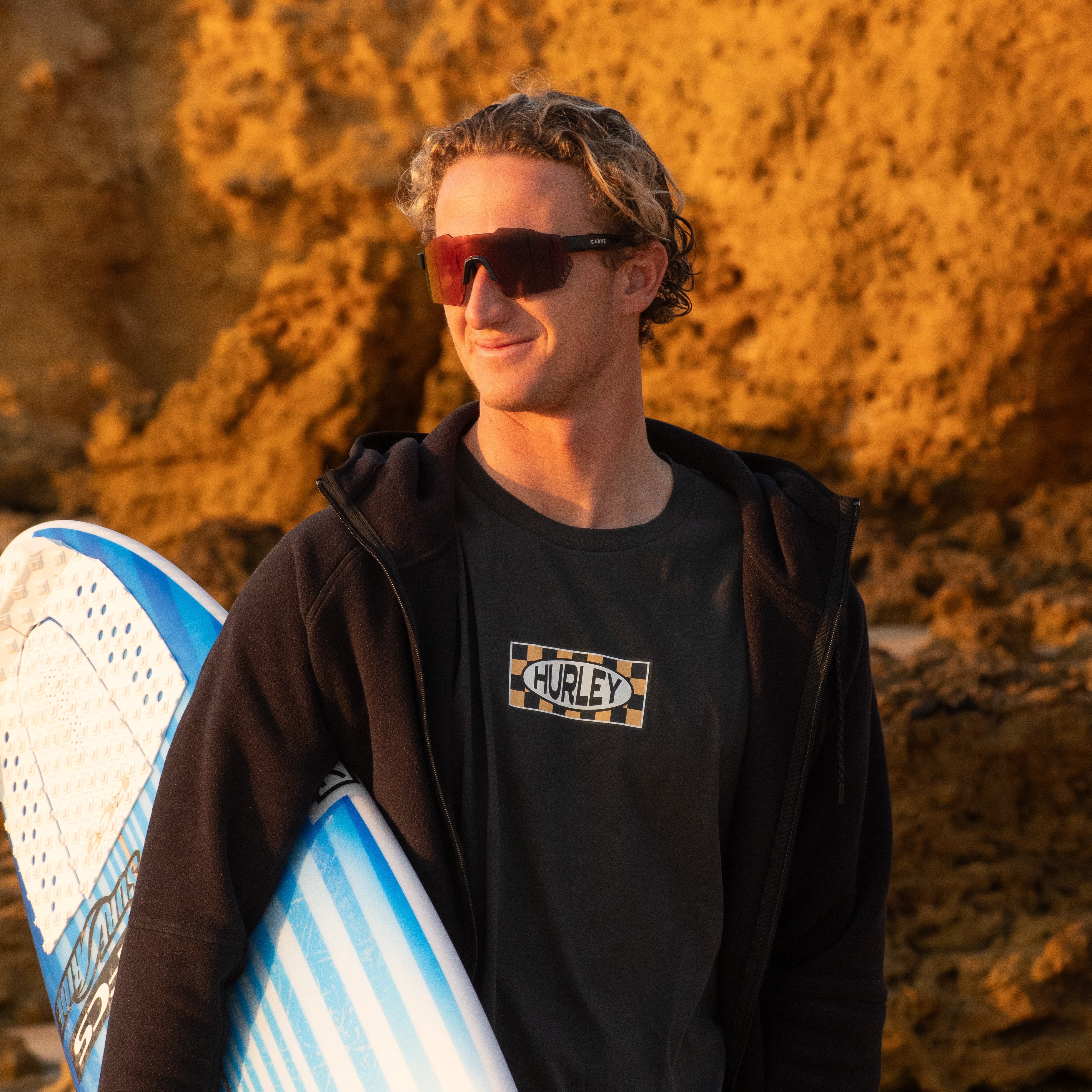 Level Up - Matte Black with Red Iridium Lens